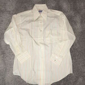W T Grant Permapress Vintage 60’s & 70’ dress shirt 16 x 33 hipster retro Grants